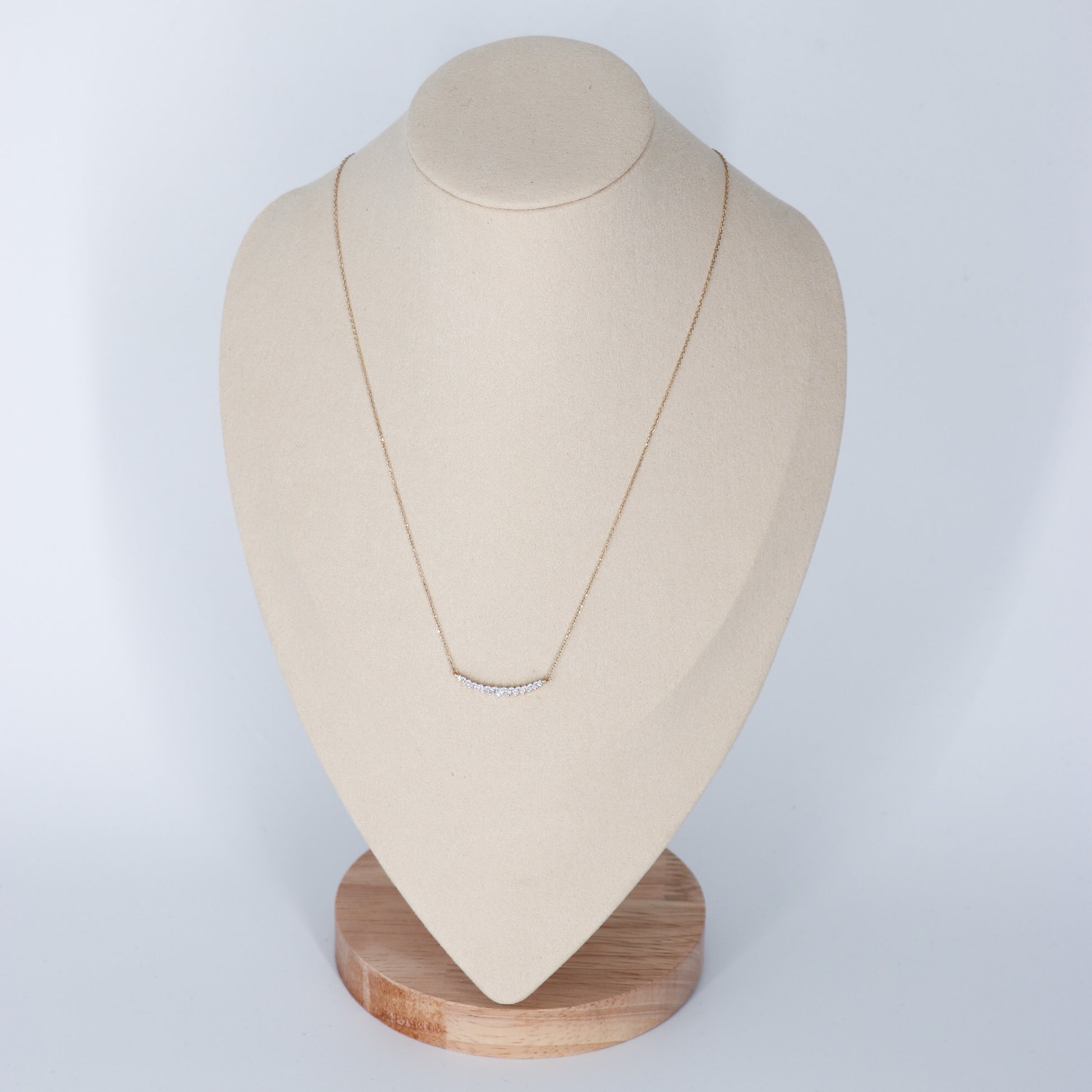 COLLAR DIAMANTES .35ct OTO AMA 14K HAPPY FACE