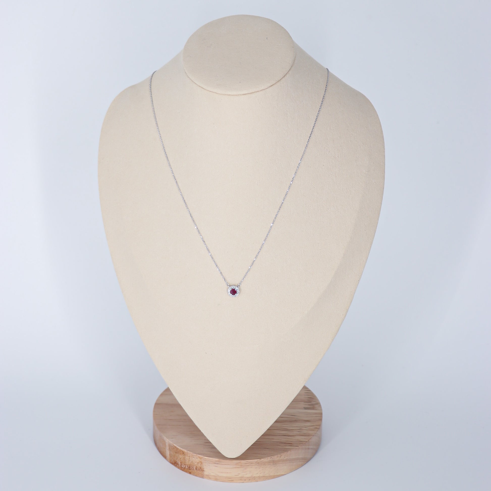 DIJE 14K. SI ORO BLANCO DIAMANTE 0.10 CT, .30CT RUBI 4.0 mm 0mm, 0gr