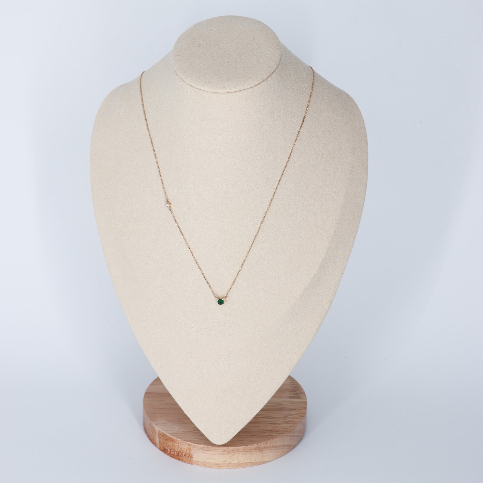 DIJE C/CADENA DIAMANTE .03ct/.30ct ESME RD ORO AMA 14K